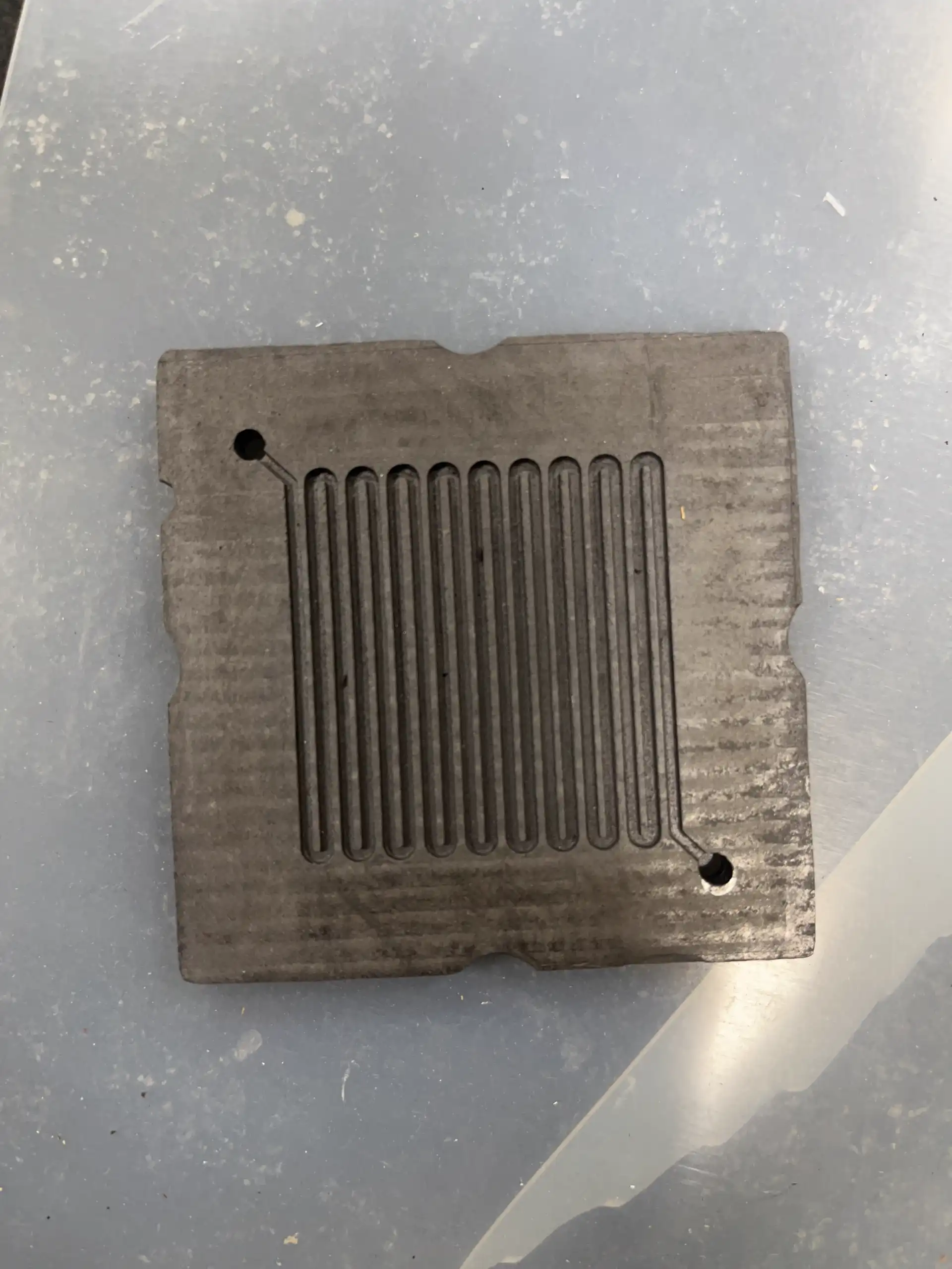 Graphite Plate with Serpentine Channel